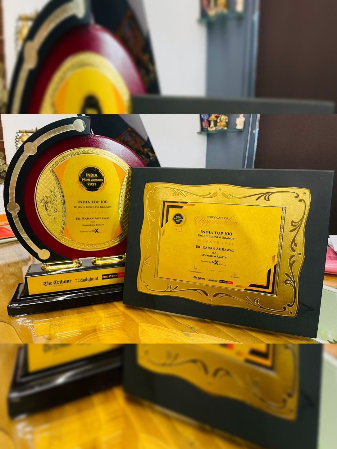 India Prime Award 2021 Indian Top 100 Rising Business Brands